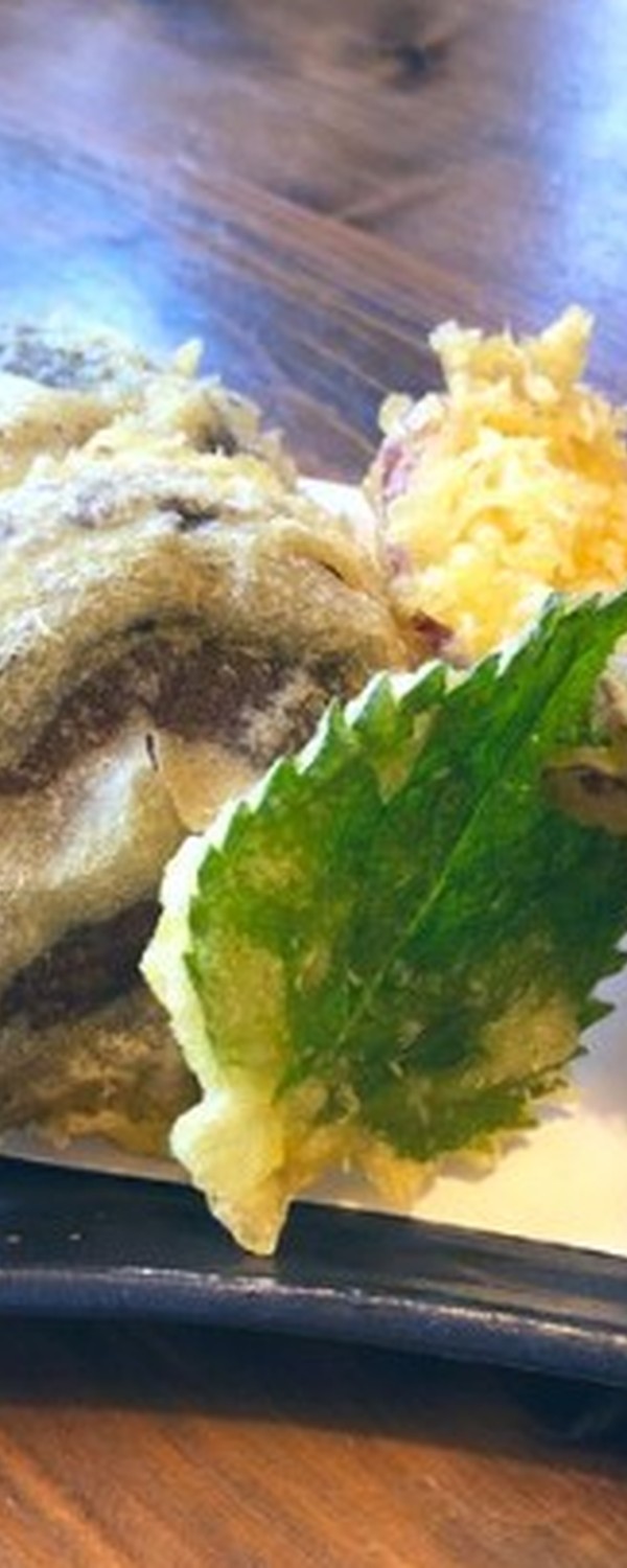 Just-fried tempura